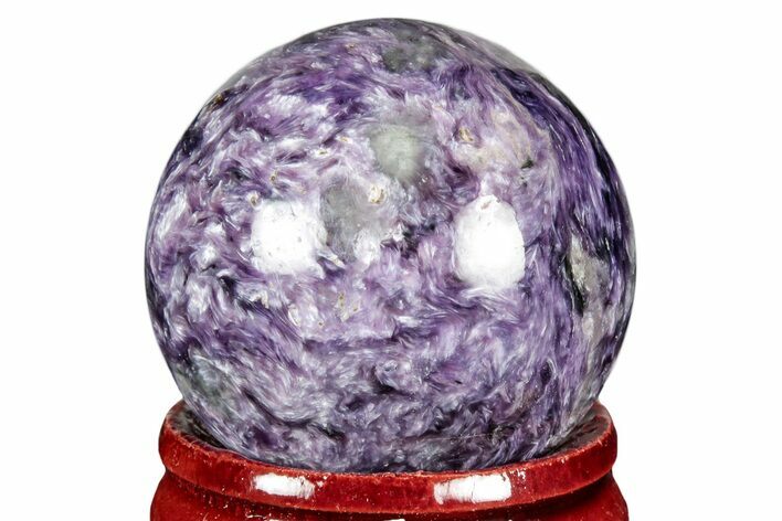 Polished Purple Charoite Sphere - Siberia #337971